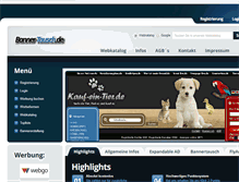 Tablet Screenshot of banner-tausch.de